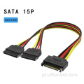 SATA Male para Feminino Power SSD/HDD Connector de divisor